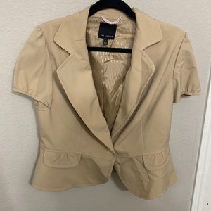 The Limited Khaki Short Sleeved Blazer Size 12